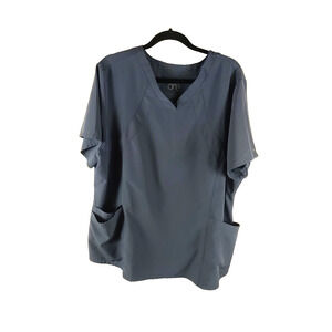 Barco One Women's Scrub Top Size 3 X Large Gray Medical